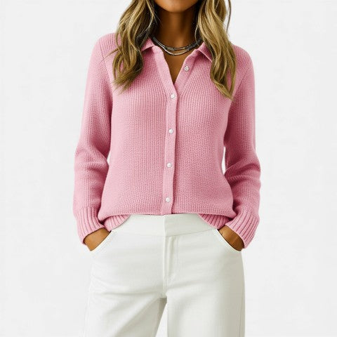 Audrey | Cardigan classique en maille avec boutons