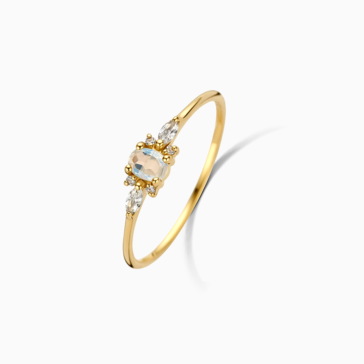 Lioravelle | Bague Diamant Violet Or 18 carats