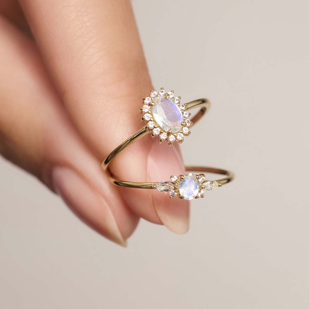 Lioravelle | Bague Diamant Violet Or 18 carats