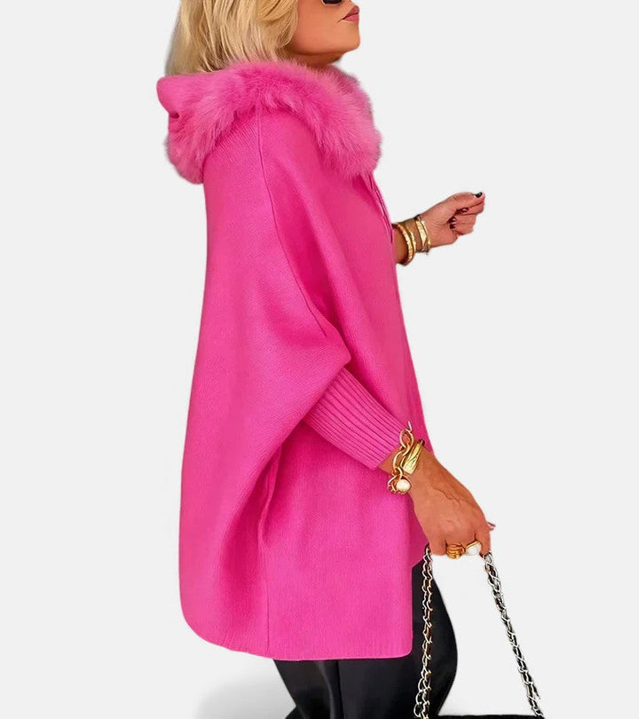 ARABELLE™ | Manteau décontracté à capuche avec col en fourrure