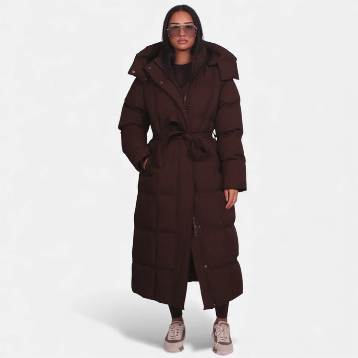 Carmen - Manteau long matelassé ceinturé