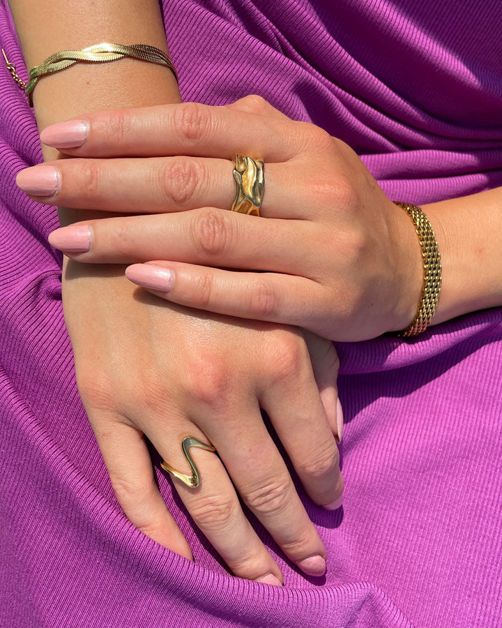 Jaylinette | Großer Ring 18 Karat Gold