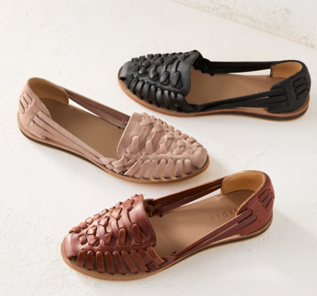 Women’s sandals, ladies' slide sandals with woven straps and openwork design