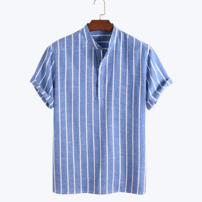 Conjunto Masculino Listrado – Gola Alta e Ajuste Respirável