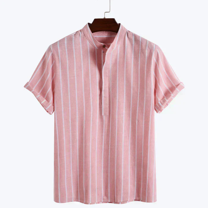 Conjunto Masculino Listrado – Gola Alta e Ajuste Respirável