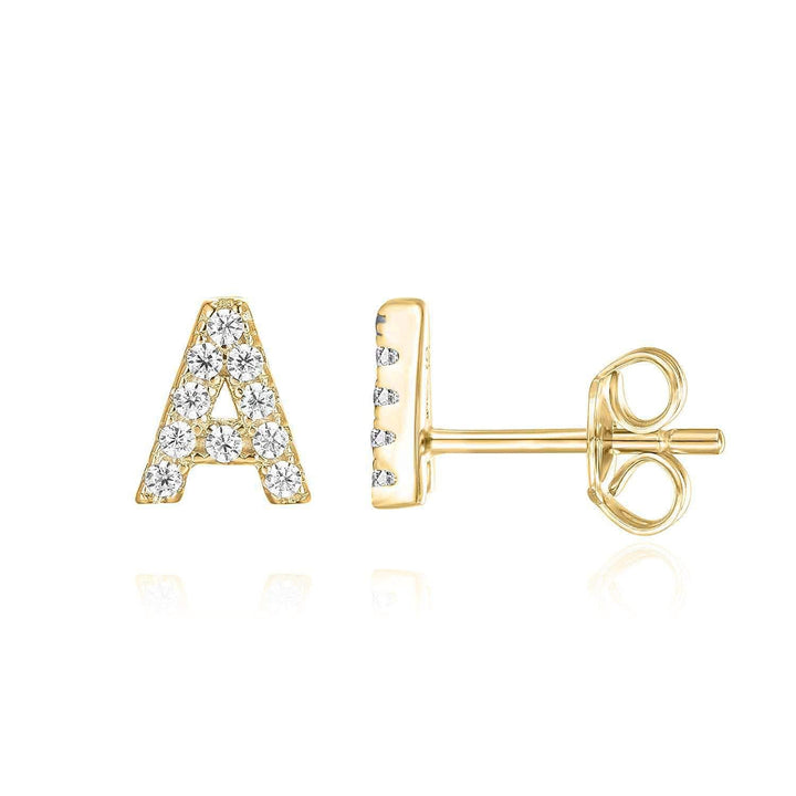 Mikhaela | Boucles d'oreilles Lettre Or 18 carats