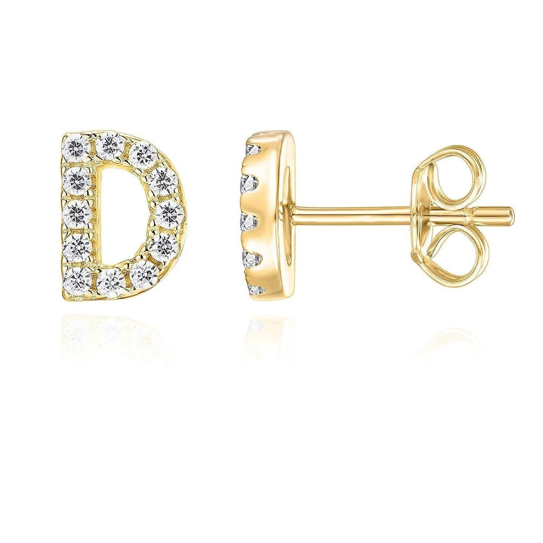 Mikhaela | Boucles d'oreilles Lettre Or 18 carats