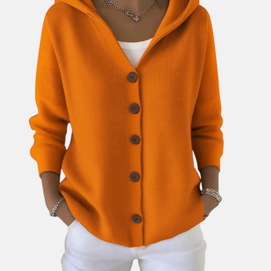 Zoé – Cardigan à capuche doux pour un confort quotidien sans effort
