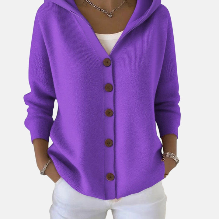 Zoé – Cardigan à capuche doux pour un confort quotidien sans effort