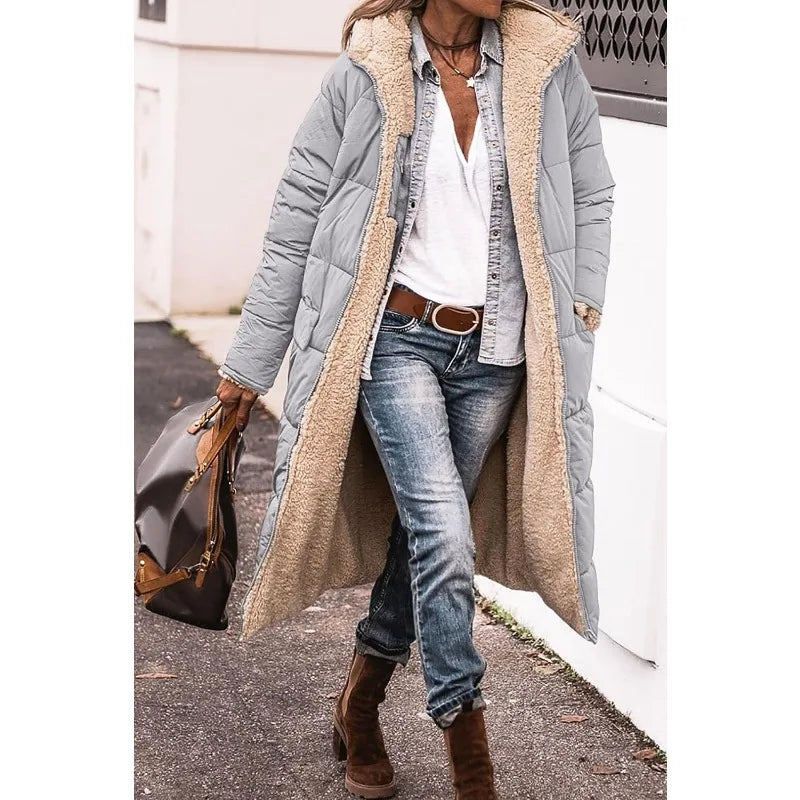 Lena Manteau matelassé réversible à capuche