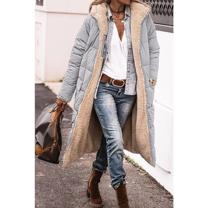 Lena Manteau matelassé réversible à capuche