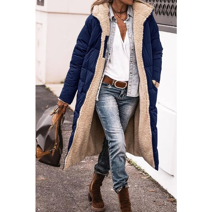 Lena Manteau matelassé réversible à capuche