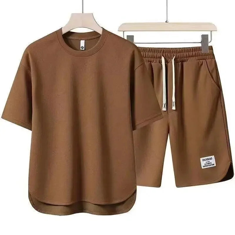 Conjunto Casual Masculino de Camiseta e Shorts