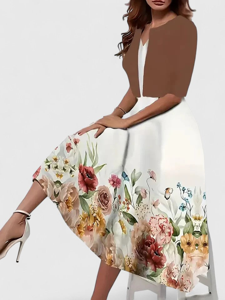 Chantal | Elegancka sukienka midi