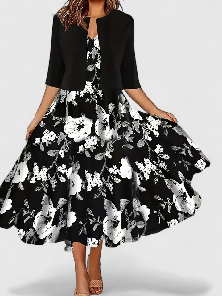 Chantal | Elegancka sukienka midi