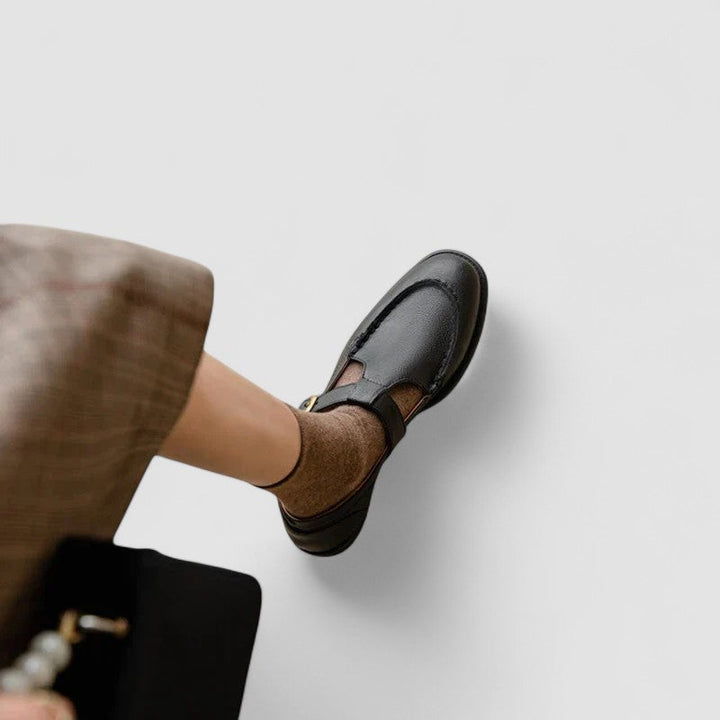 Zhelynne | Zapatos Mary Jane ortopédicos de punta cuadrada