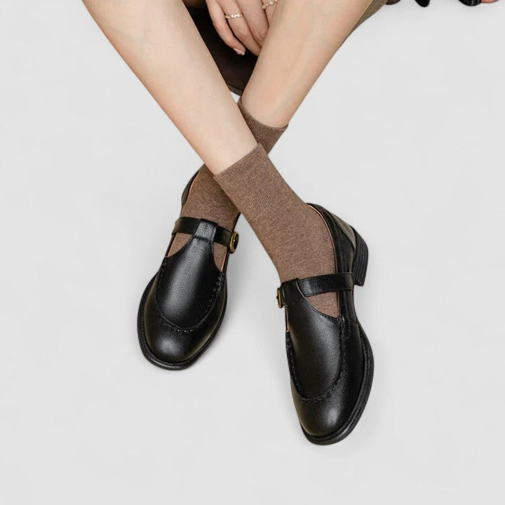Zhelynne | Zapatos Mary Jane ortopédicos de punta cuadrada