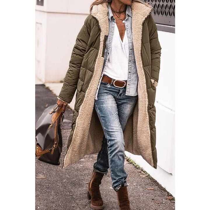 Lena Manteau matelassé réversible à capuche