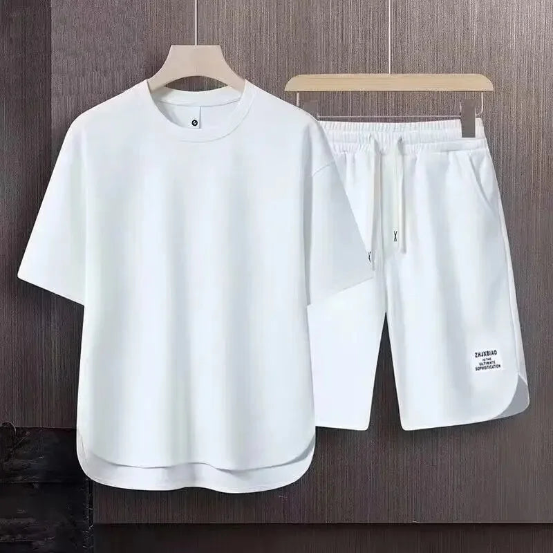 Conjunto Casual Masculino de Camiseta e Shorts