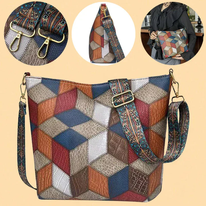 Zavelli™ | Kožená kabelka Mozaika