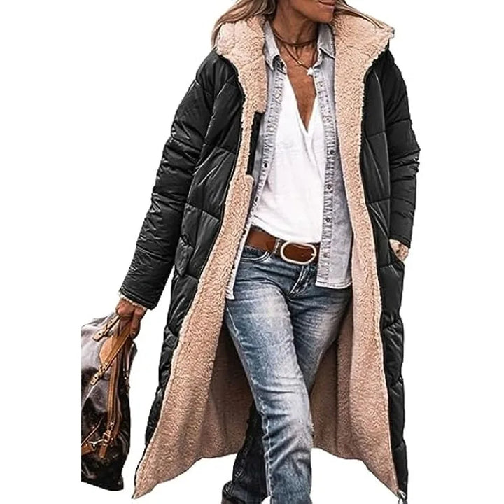 Lena Manteau matelassé réversible à capuche