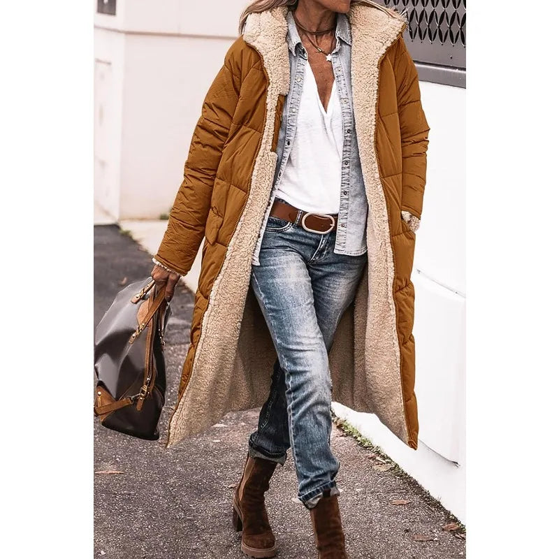 Lena Manteau matelassé réversible à capuche