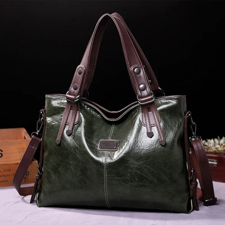 Aralyn - Cabas raffiné en cuir souple