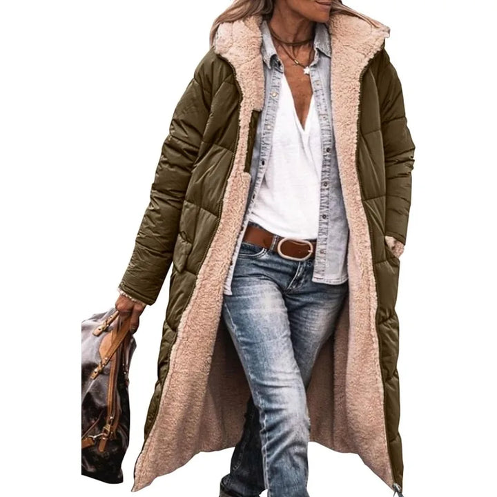 Lena Manteau matelassé réversible à capuche