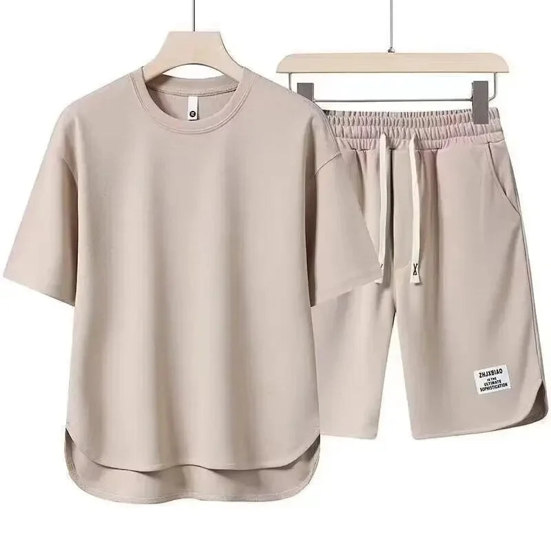 Conjunto Casual Masculino de Camiseta e Shorts