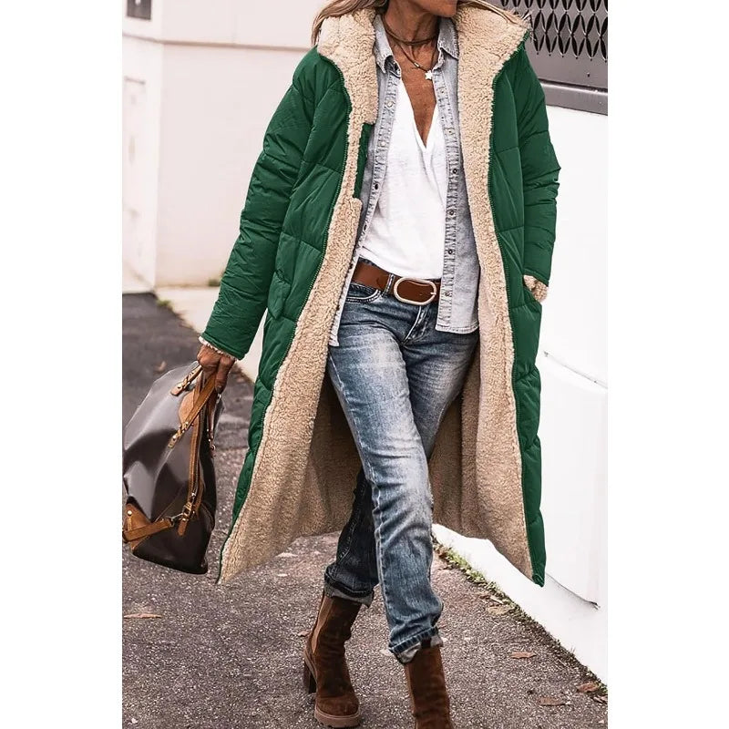 Lena Manteau matelassé réversible à capuche