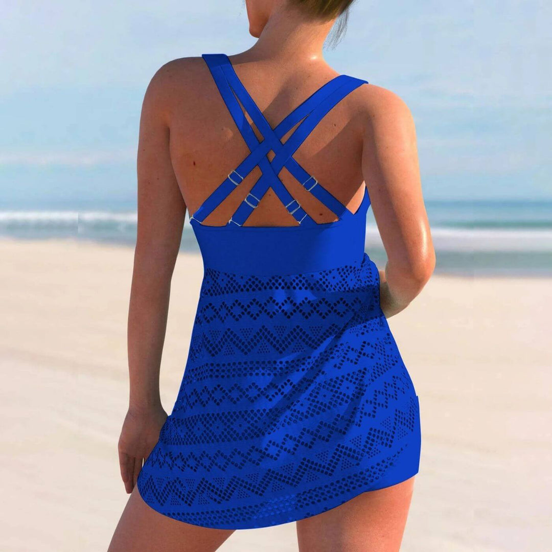Grace™ | Ruched Tankini Swim Dress