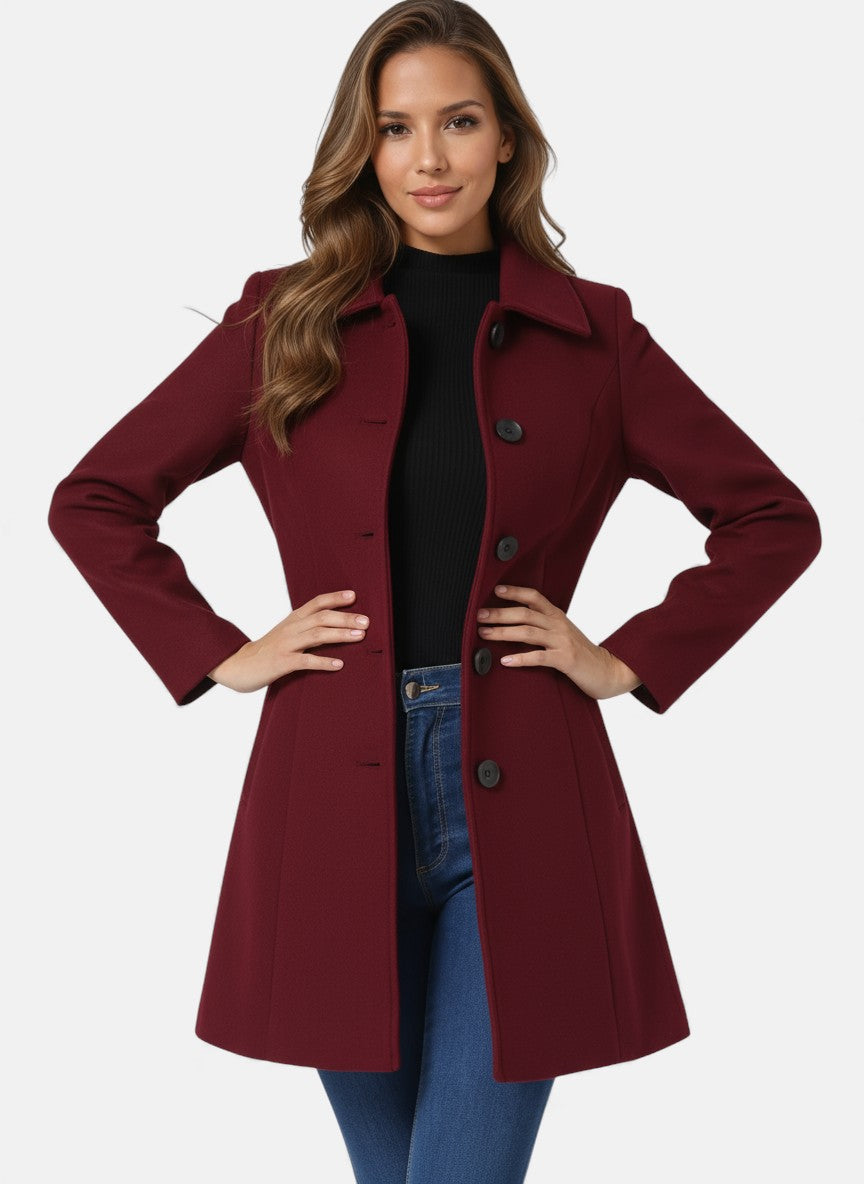 Josephine | Trench-coat d'hiver pour femme à simple boutonnage