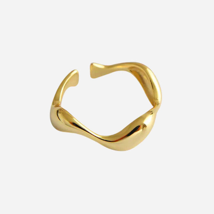 Carisseya | Prsten vlna 18K zlato