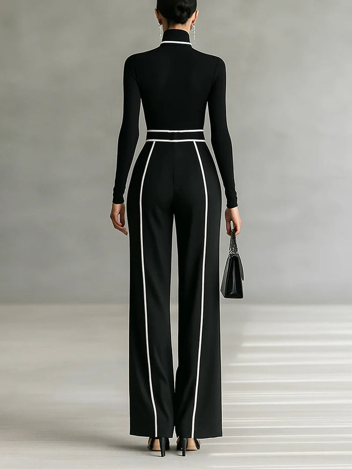 Olivia | White Trim Two-Piece Set
