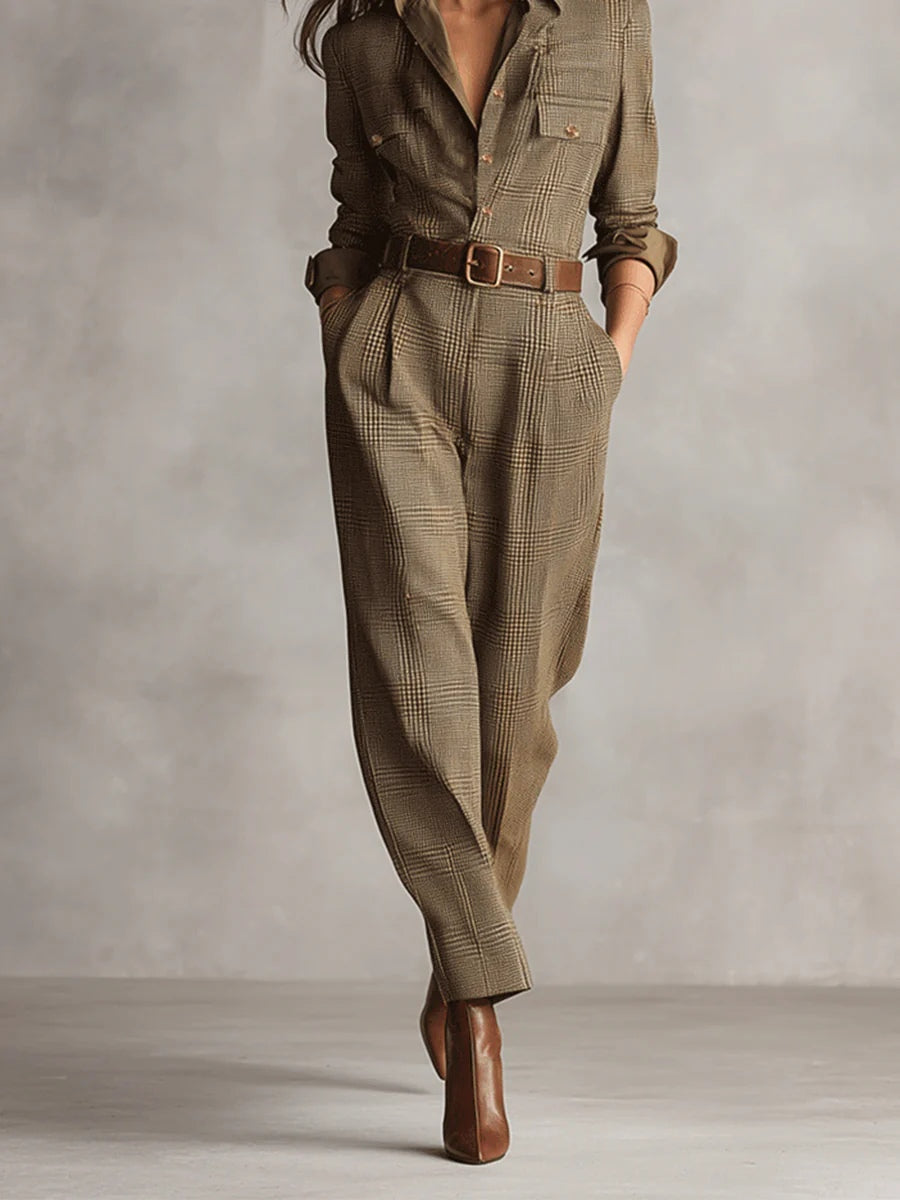Lucy | Plaid Jumpsuit