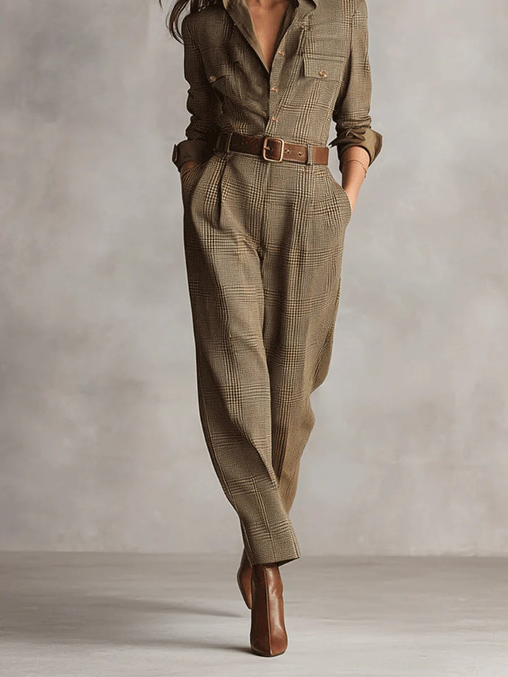 Lucy | Plaid Jumpsuit