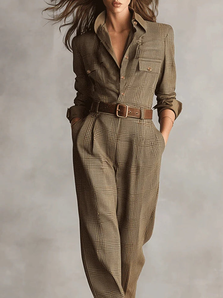Lucy | Plaid Jumpsuit