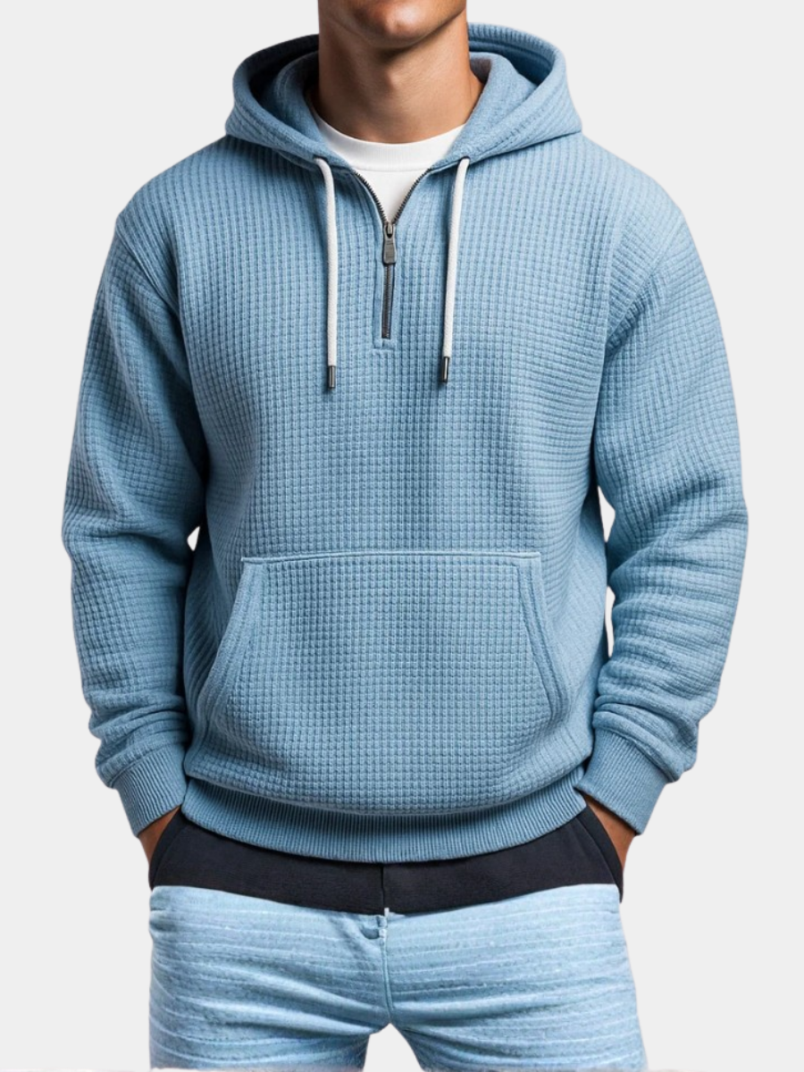 JULES | FELPA DA UOMO CON CAPPUCCIO IN MAGLIA WAFFLE
