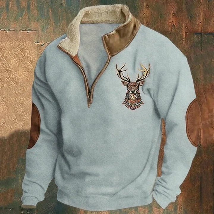 ARTHUR | Pull nordique avec motif cerf