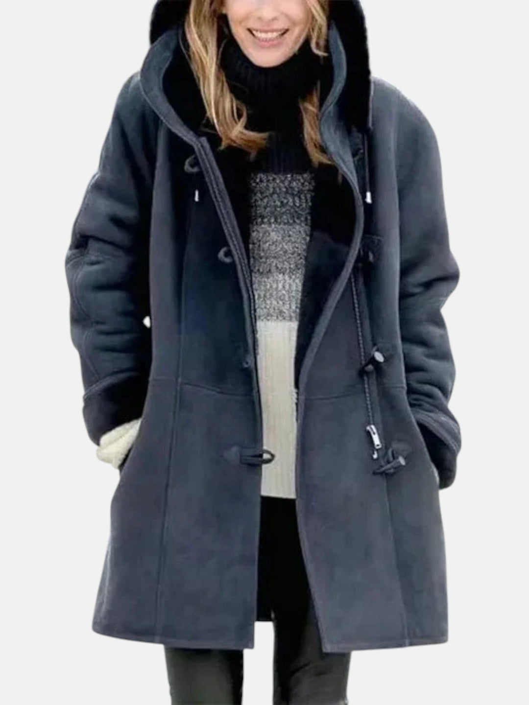 Salma™ | Manteau duffle à bascule doublé polaire confortable