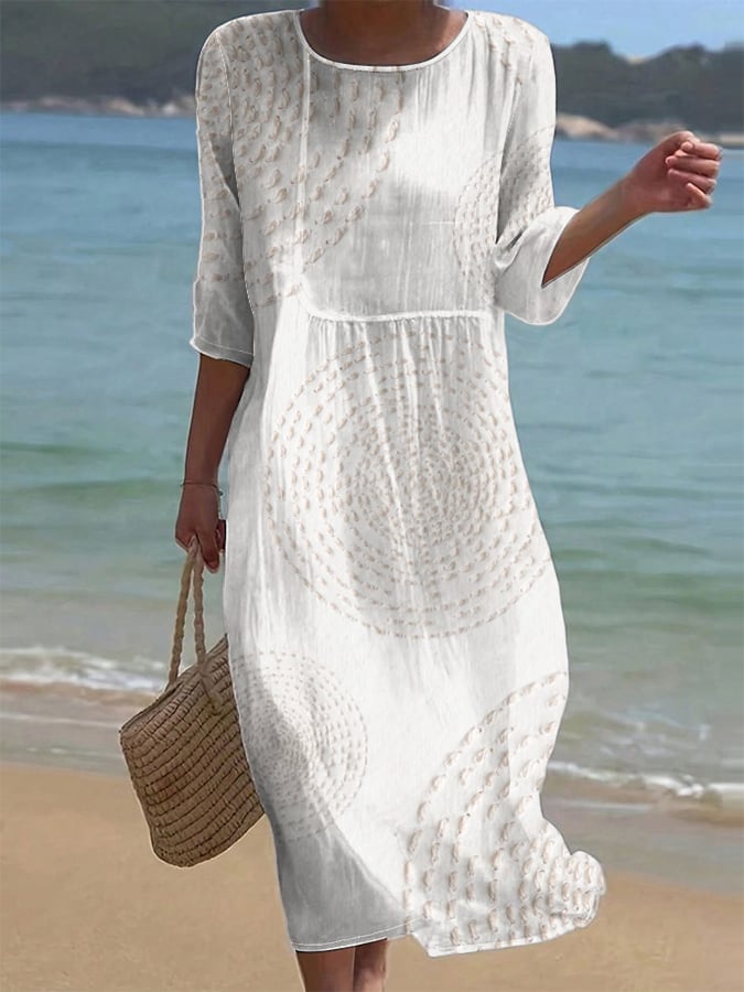 Daphne | Stylish Casual Dress in Simple Solid Color Design