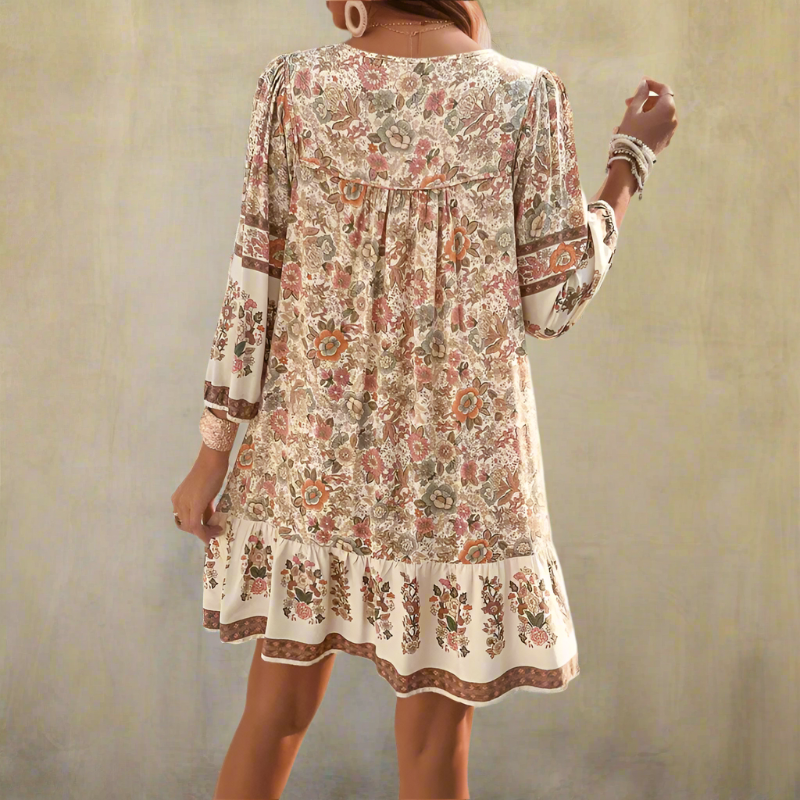 Minivestido floral bohemio