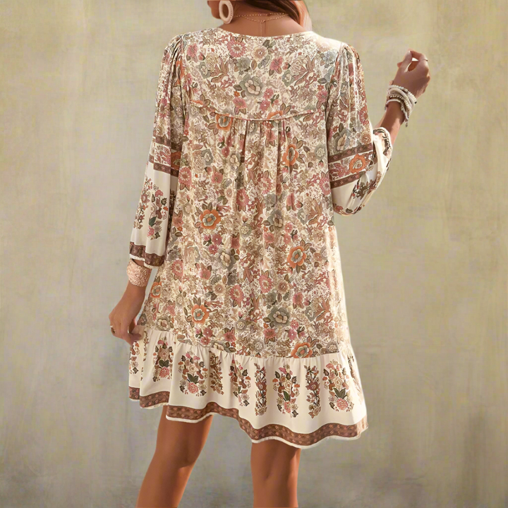 Minivestido floral bohemio