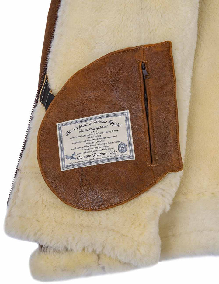 Aron - Blouson aviateur avec capuche en fourrure