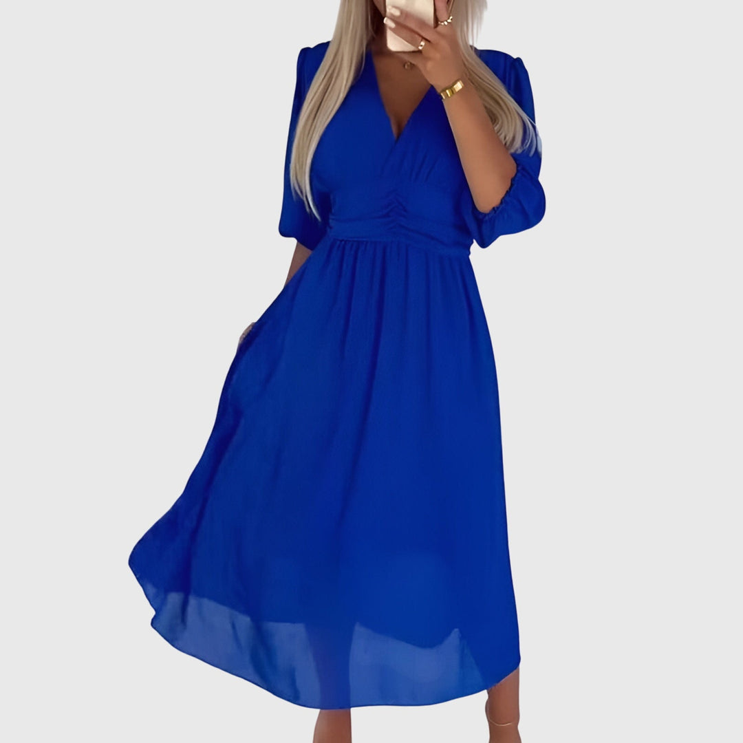 Chloe™ | Lekka jedwabista sukienka z szyfonu