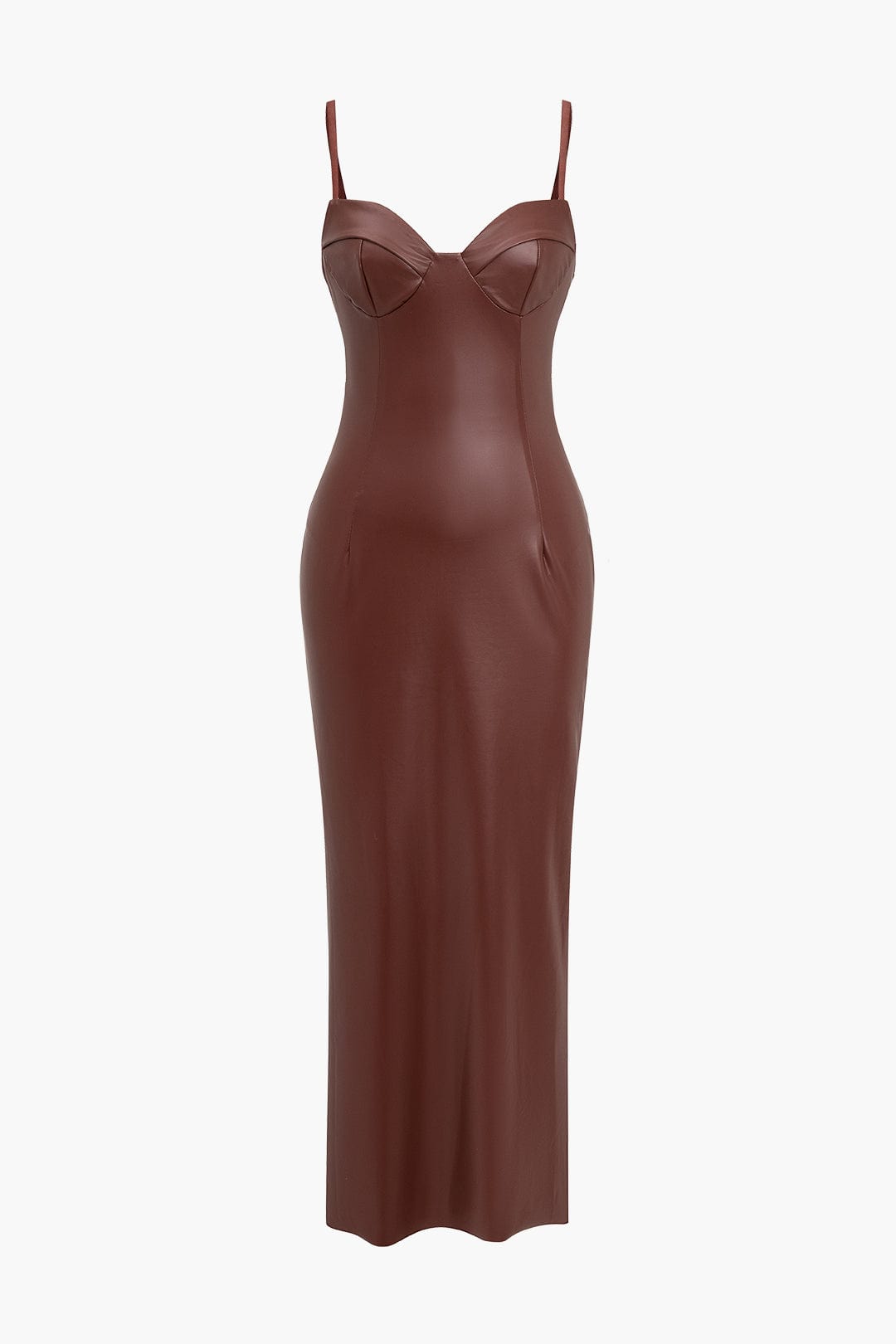 Sophia | Vestido maxi de piel seductor – Sexy y elegante
