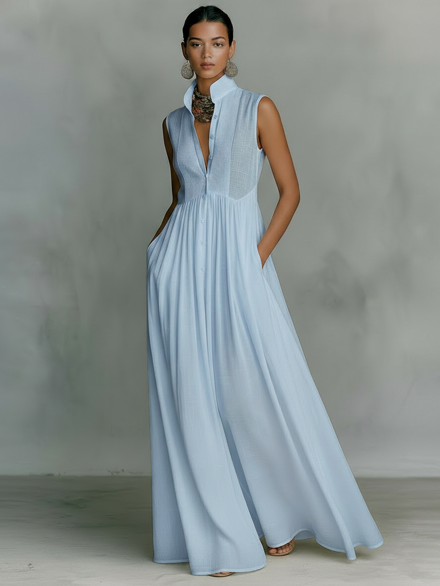 linda linen dress Ninaleuca Linda Short Dress