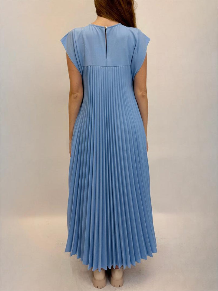 ⏳Limited-time 50% off⏰Sleeveless Pleated Simple Solid Color Dress👗