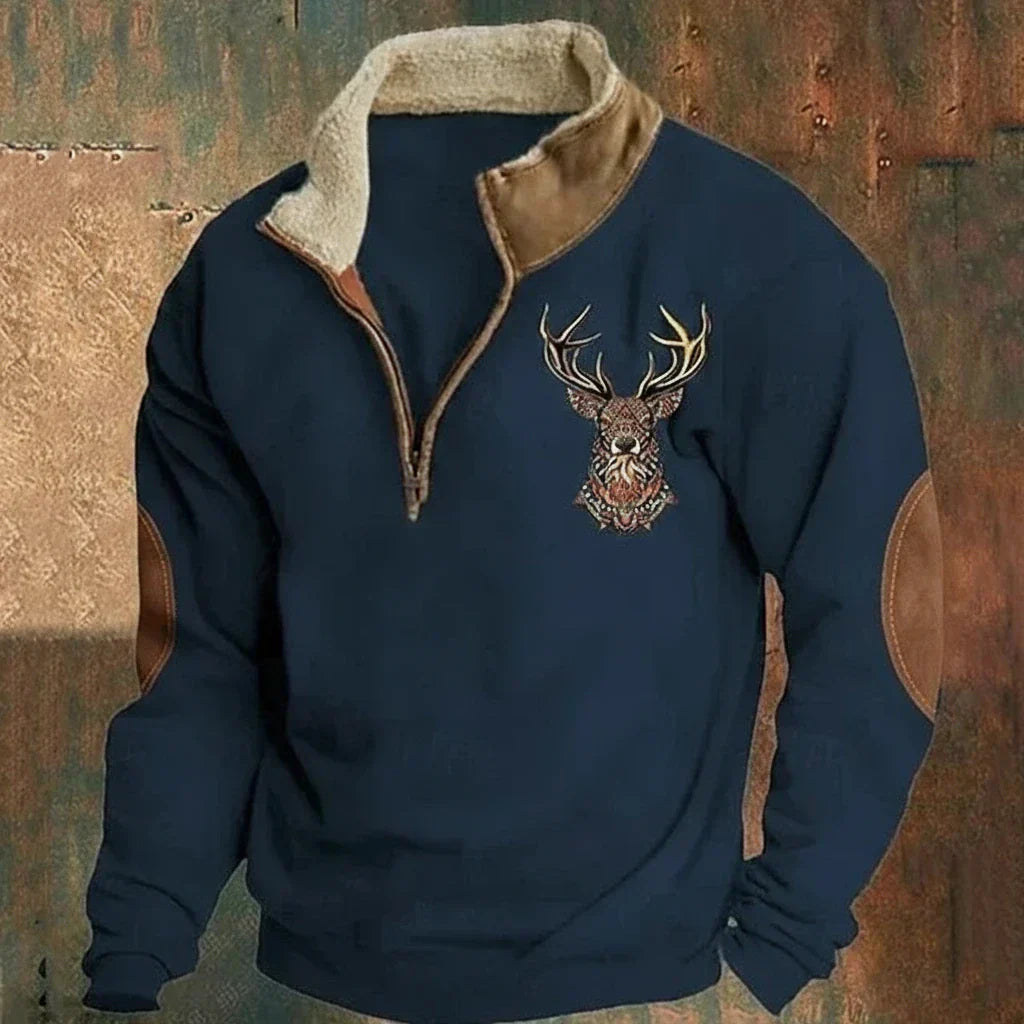 ARTHUR | Pull nordique avec motif cerf