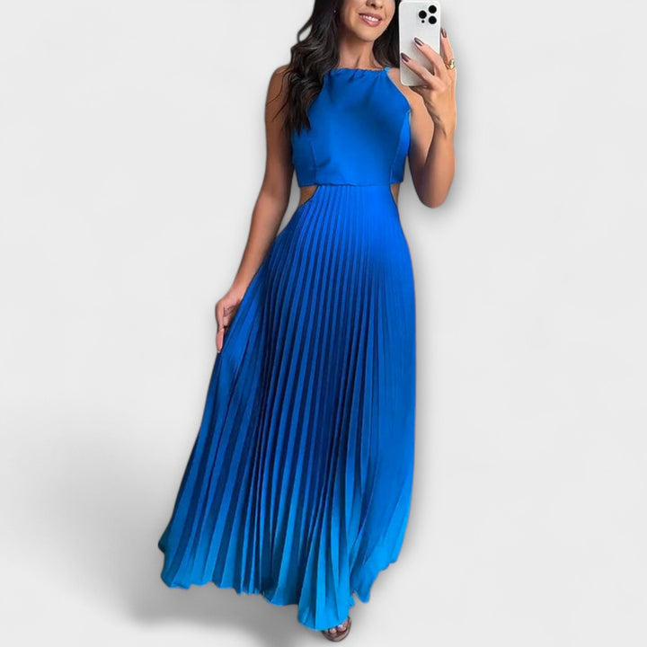 Haven - Stilvolles rückenfreies Batik-Maxikleid